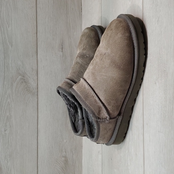 Ugg Australia Women Leather Sheepskin Clogs platform Slippers shoes sz 7 - Picture 2 of 13